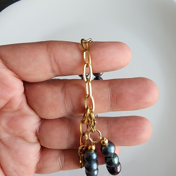 Mystic Black Pearl Evil Eye Necklace - Picture 5 of 5